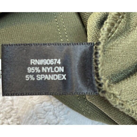 Boston Proper Womens 3/4 Sleeves Tunic Top Medium Criss-Cross Neck Cut-Out Green - Picture 8 of 8